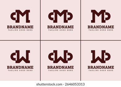 Letras CM CMD CW CWD WD Monogram Logo, para CW WC CWD CDW WCD WDC DCW WD DW iniciais