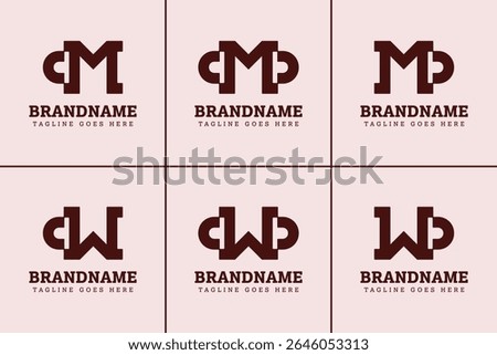 Letters CM CMD MD CW CWD WD Monogram Logo, for CW WC CWD CDW WCD WDC DWC DCW WD DW initials