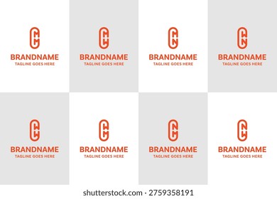 Letters CMM CMW CMN CWN CWW CWM CNM CNW Logo Monogram Set