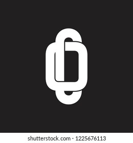 letters co linked overlap logo vector