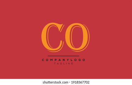 Vector de plantillas de diseño de logotipos combinados de letras co oc 