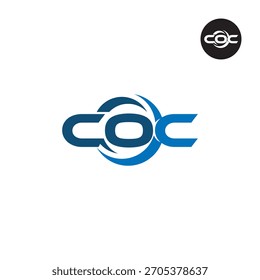 Letters COC Logo Initials Acronym