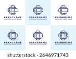 Letters COC OCC CCO COO OCO OOC Monogram Logo Set, suitable for any brand