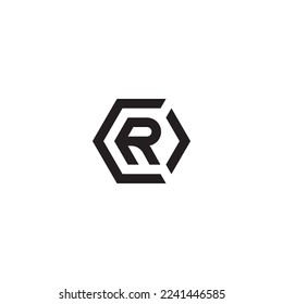 Logotipo de las letras COR OCR Hexagon