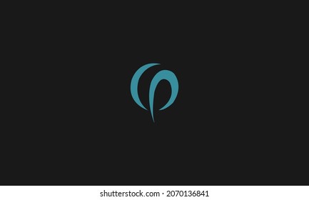 LETTERS CP LOGO DESIGN WITH NEGATIVE SPACE EFFECT FOR ILLUSTRATION USE