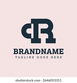 Letters CR Monogram Logo, suitable for any business with RC or CR initials
