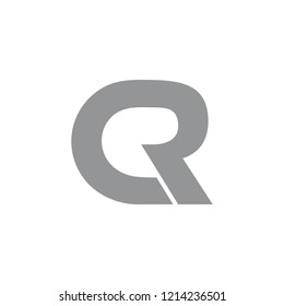 letters cr simple logo vector