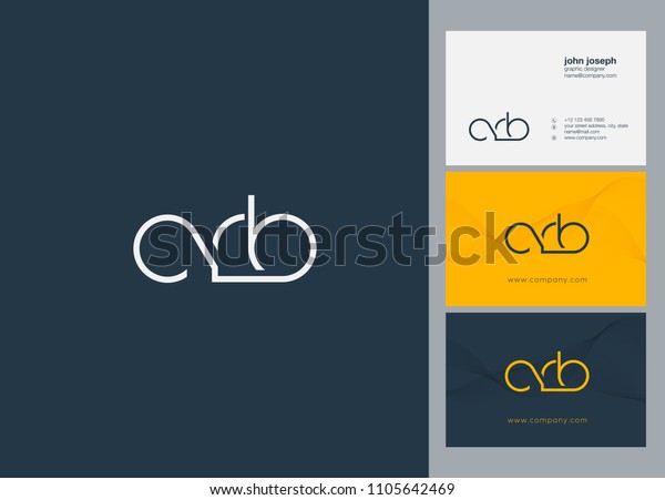 Letters Crb Logo Icon Business Card Stock Vector Royalty Free 1105642469