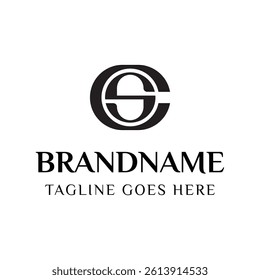 Letters CS Monogram Logo, for any business or identity with CS or SC initials