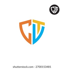 Letras CTV Escudo CVT Diseño de Logo
