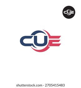 Letras CUE Logo Iniciais Acrônimo