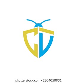 Letters CV Pest Control Logo