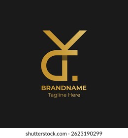 Letters CY monogram logo. Abstract letter CY logo.
