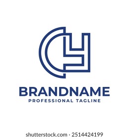 Letters CY Monogram Logo, suitable for any business with CY or YC initials