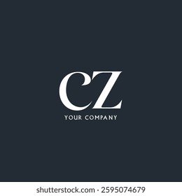 Letters CZ Joint logo icon vector template.