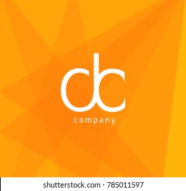 Letters D C Logo Icon with Business Card Template Vector.
