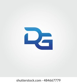 As letras D e G combinadas ícone modelos de logotipo. Elemento de design de vetor inicial DG para download