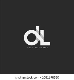 Letters D L joint logo icon vector template.
