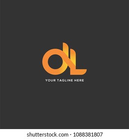 Letters D & L logo icon vector template.
