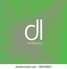 Letters D L Logo Icon with Business Card Template Vector.
