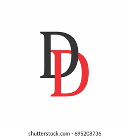 letters d d linked design logo