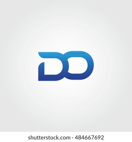 The letters D and O combined Icon Logo Templates. DO Initial Vector Design Element For Download