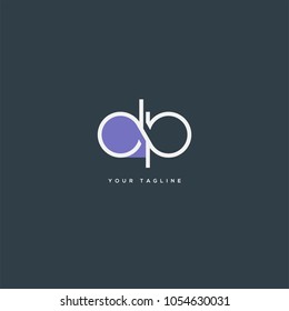 Letters D P, D & P joint logo icon vector template.
