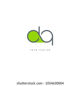 Letters D Q, D & Q joint logo icon vector template.
