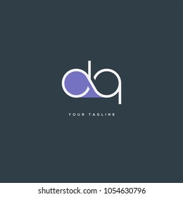 Letters D Q, D & Q joint logo icon vector template.
