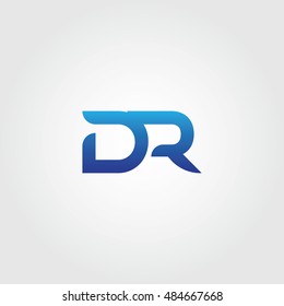 The letters D and R combined Icon Logo Templates. DR Initial Vector Design Element For Download