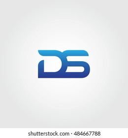 The letters D and S combined Icon Logo Templates. DS Initial Vector Design Element For Download