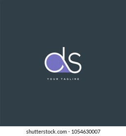 Letters D S, D & S joint logo icon vector template.
