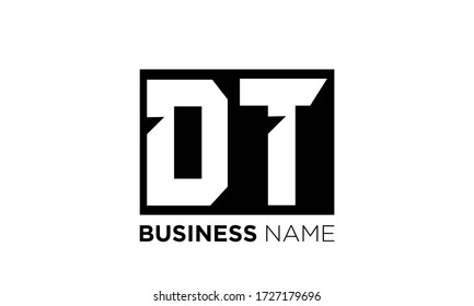 Buchstaben D T Logo Symbol Vektor Element.
