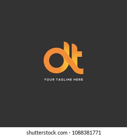 Letters D & T logo icon vector template.
