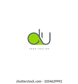 Letters D U, D & U joint logo icon vector template.
