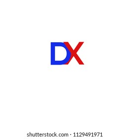 Letters D X, DX joint logo icon vector