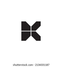 letters D and X. gems and diamonds simple symbol logo vector
