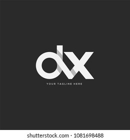 Letters D X joint logo icon vector template.
