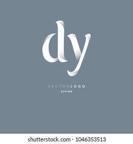 Letters D Y joint logo icon vector element.