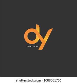 Letters D & Y logo icon vector template.
