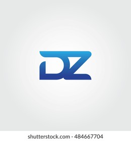 The letters D and Z Combined Icon Logo Templates. DZ Initial Vector Design Element For Download