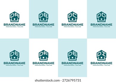 Buchstaben DA DB DC DD DE DF DG DI Home Roof Logo, geeignet für jedes Geschäft im Zusammenhang mit Haus