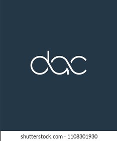 Letters DAC Joint logo icon vector element.