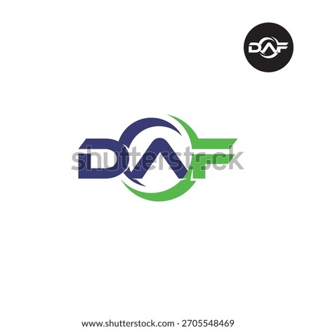 Letters DAF Logo Initials Acronym