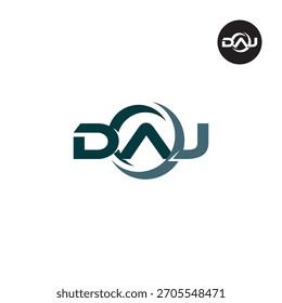 Buchstaben DAJ Logo Initialen Akronym