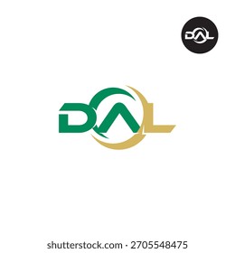 Letters DAL Logo Initials Acronym