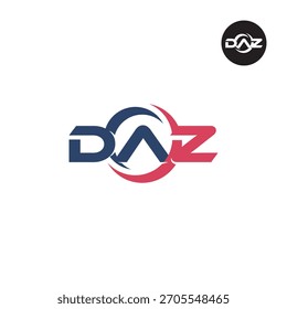 Letras DAZ Logo Iniciais Acrônimo