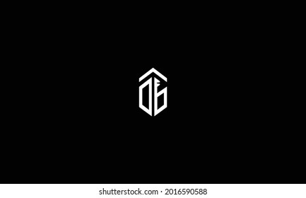 CARTAS DB Diseño de logotipos de vectores inmobiliarios