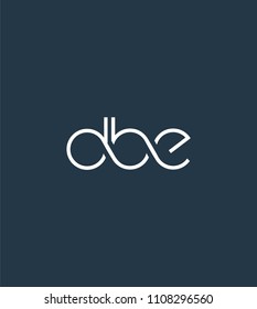 Letters DBE Joint logo icon vector element.