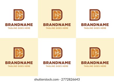 Letters DBS DCS DDS DBZ DCZ DDZ Monogram Logo Set
